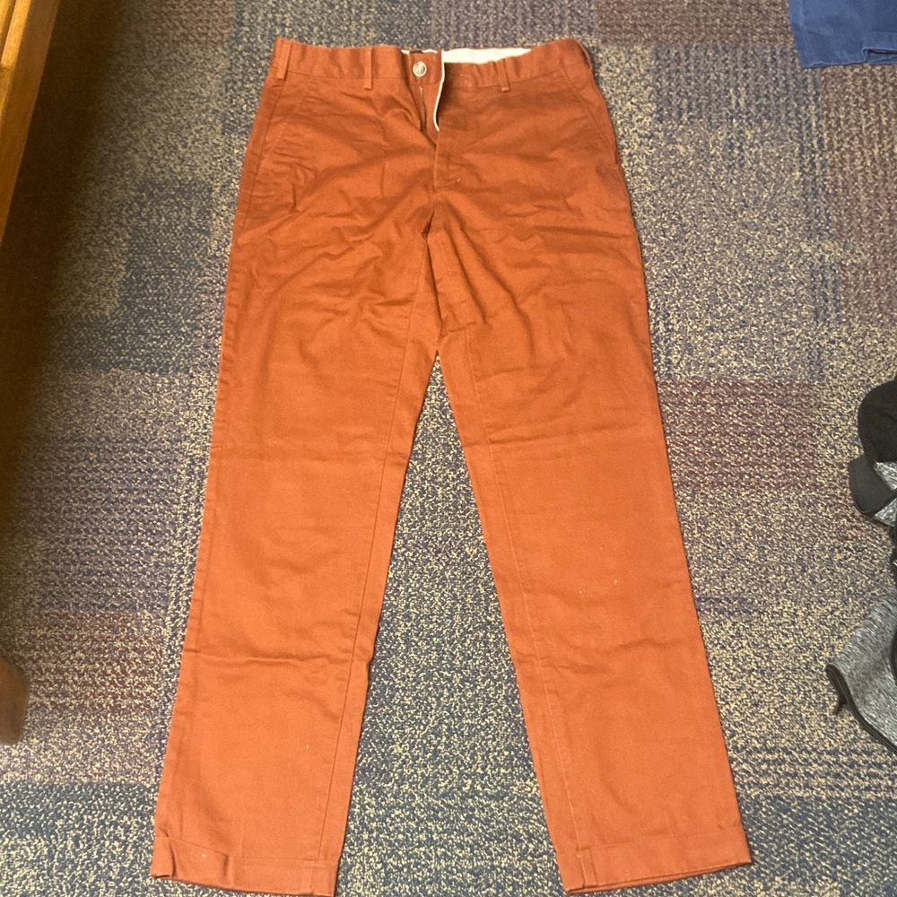 Lands' End Men's Chinos in Rust